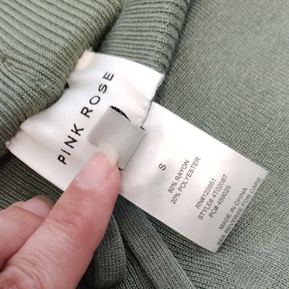 Pink Rose Olive Green Lounge Set - Picture 7 of 11